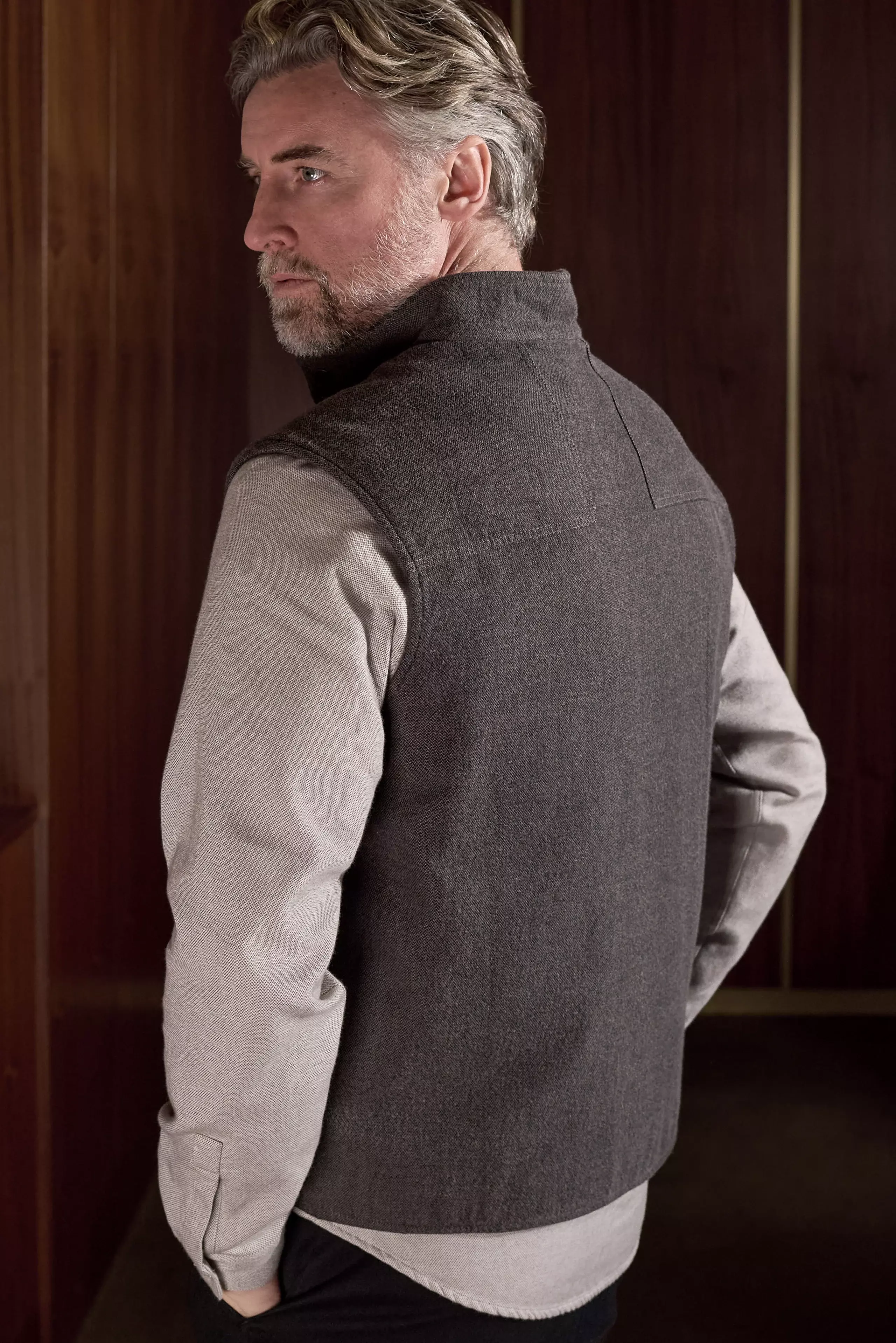 About Companions Wendel Vest Eco Flanel Mud Weste Herren braun